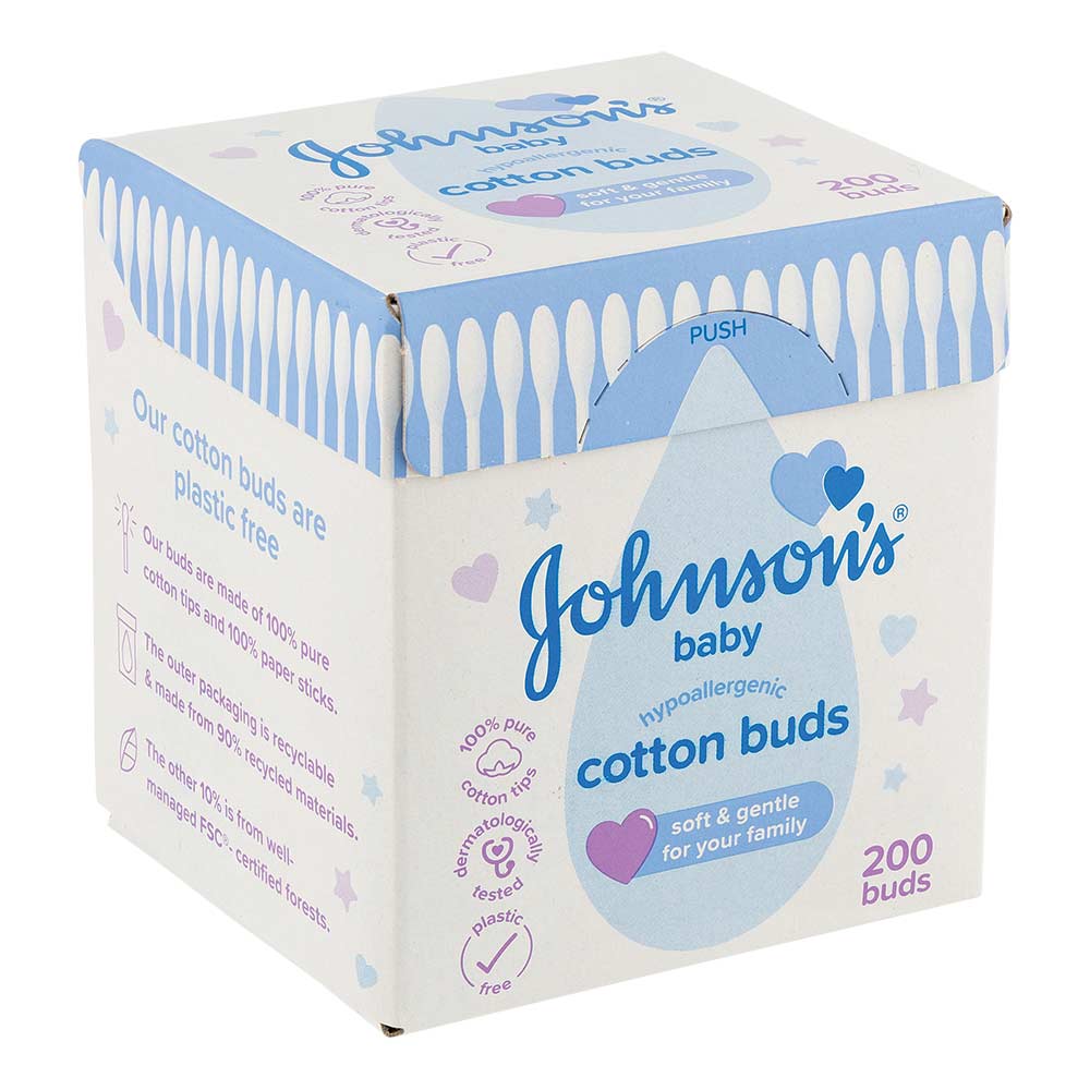 Johnson's Baby Hypoallergenic Cotton Buds 200 Pack - Image 3